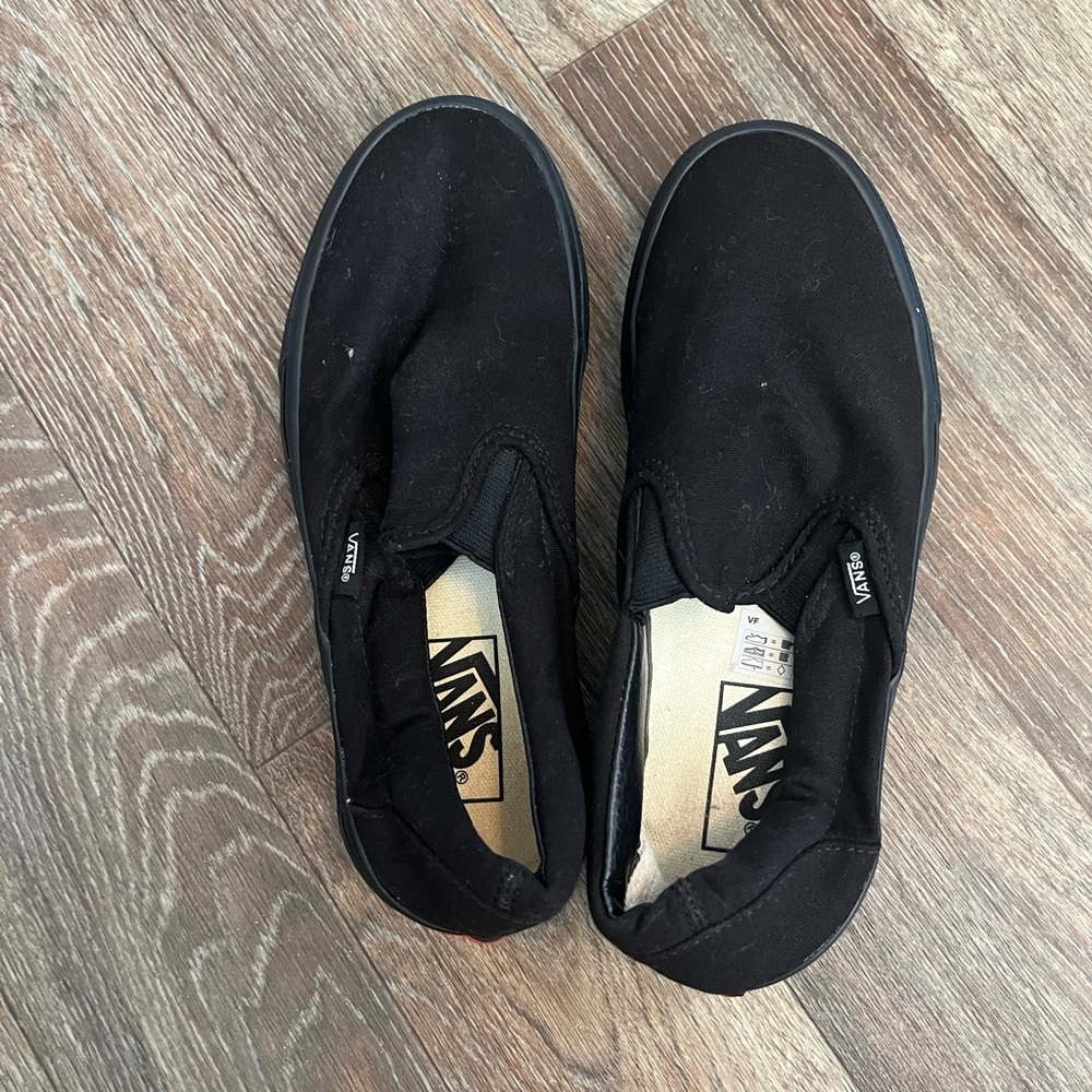 Vans Black Slip-On Sneakers Minimalist Design
